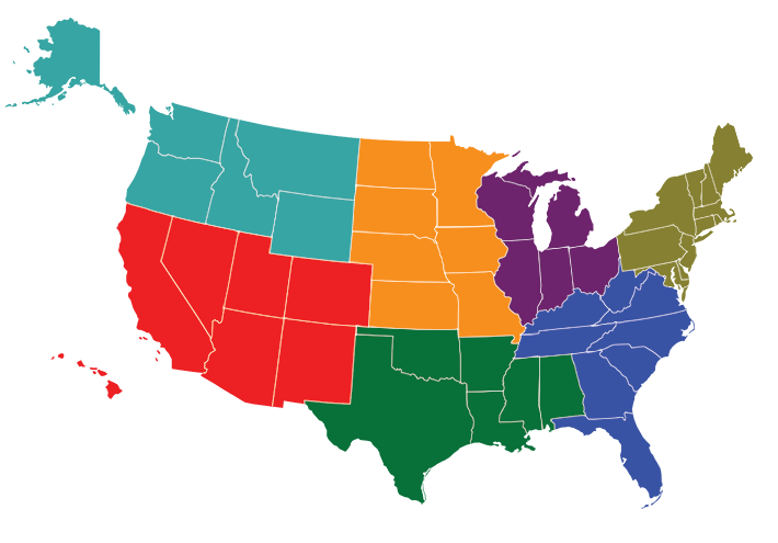Local Food Region Map
