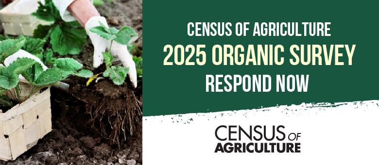 Census of Agriculture, 2025 Organic Survey Comming Soon.